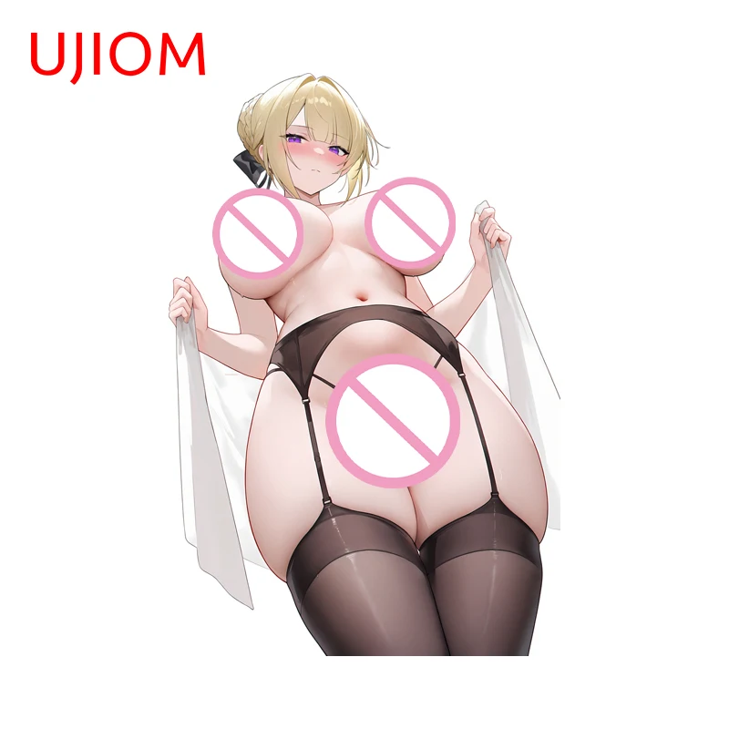 UJIOM Evelyn Seductive Bikini Wall Sticker Popular Anime Item Guitar Baby Nursery Room Decal Scratch Proof PVC Room Decoration