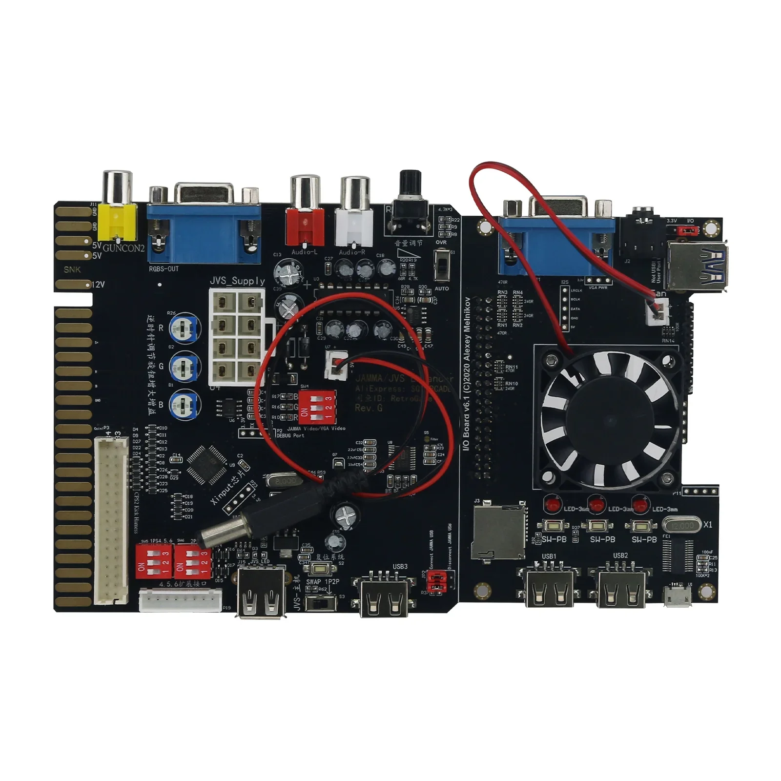 2026 TZT OSMister JAMMA Expander OSMister JVS Expander Board Provides Enhanced I2S Audio for JAMMA & JVS Arcade Systems