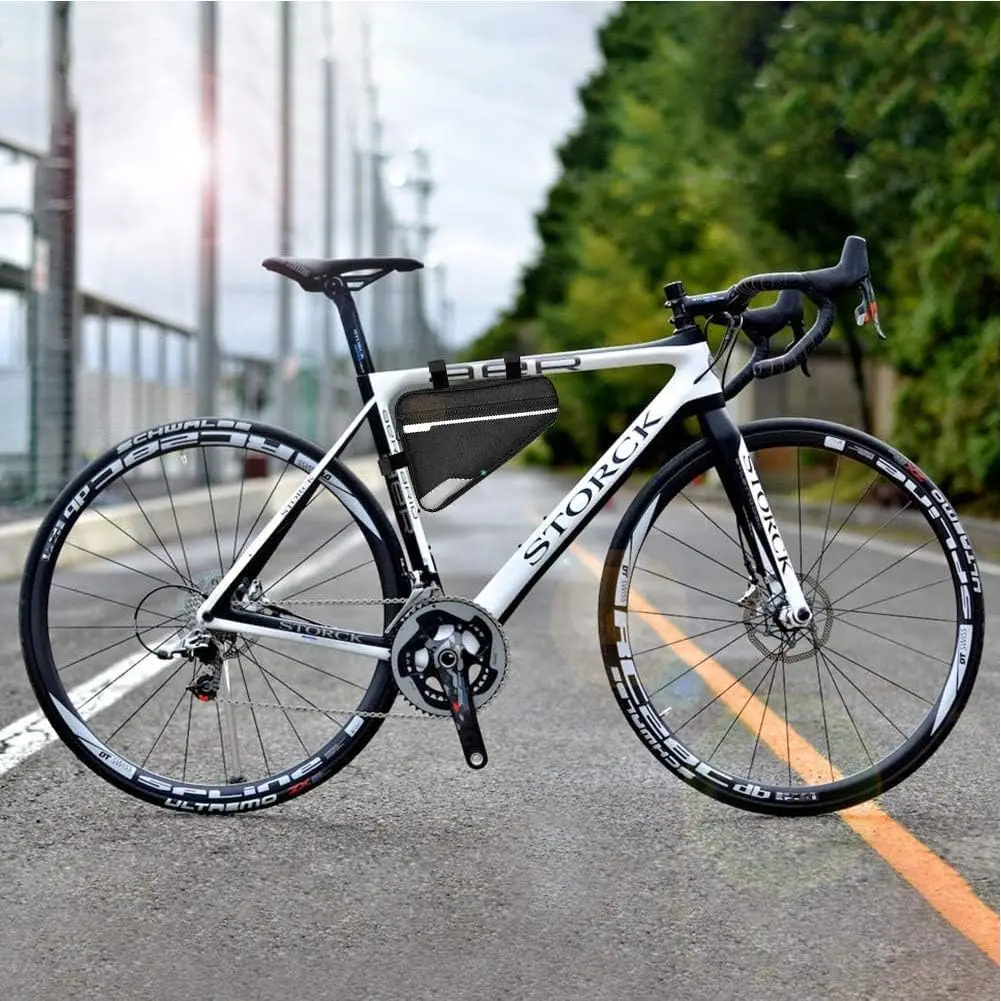 Bike Triangle Frame Bag - Bicycle Storage Bag Bike Accessories Road Mountain Cycling Saddle Pouch Bag Bicycle Accessories Bag - view 6