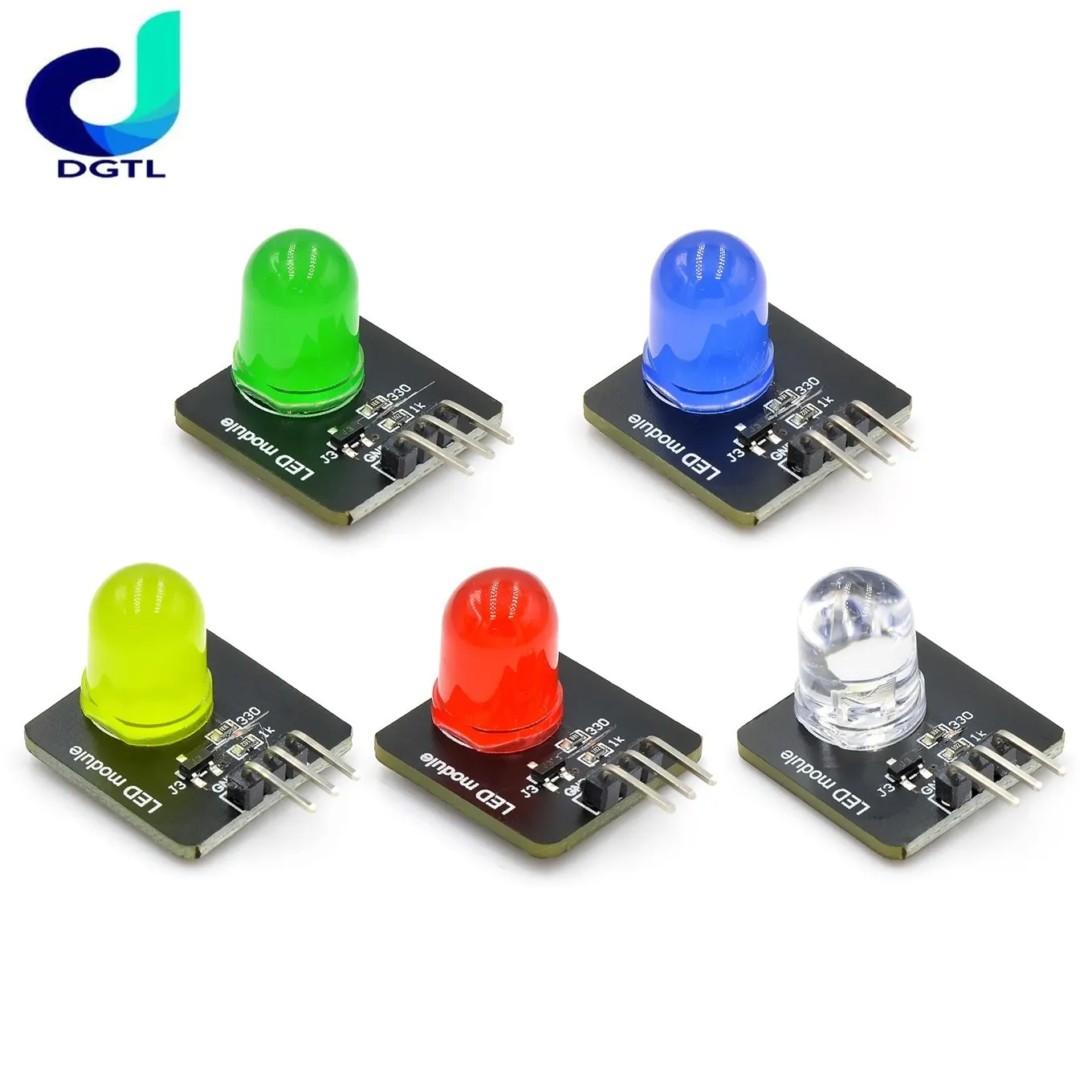 

Smart Electronic building block 10mm LED light-emitting module indicator light-emitting tube compatible with for arduino