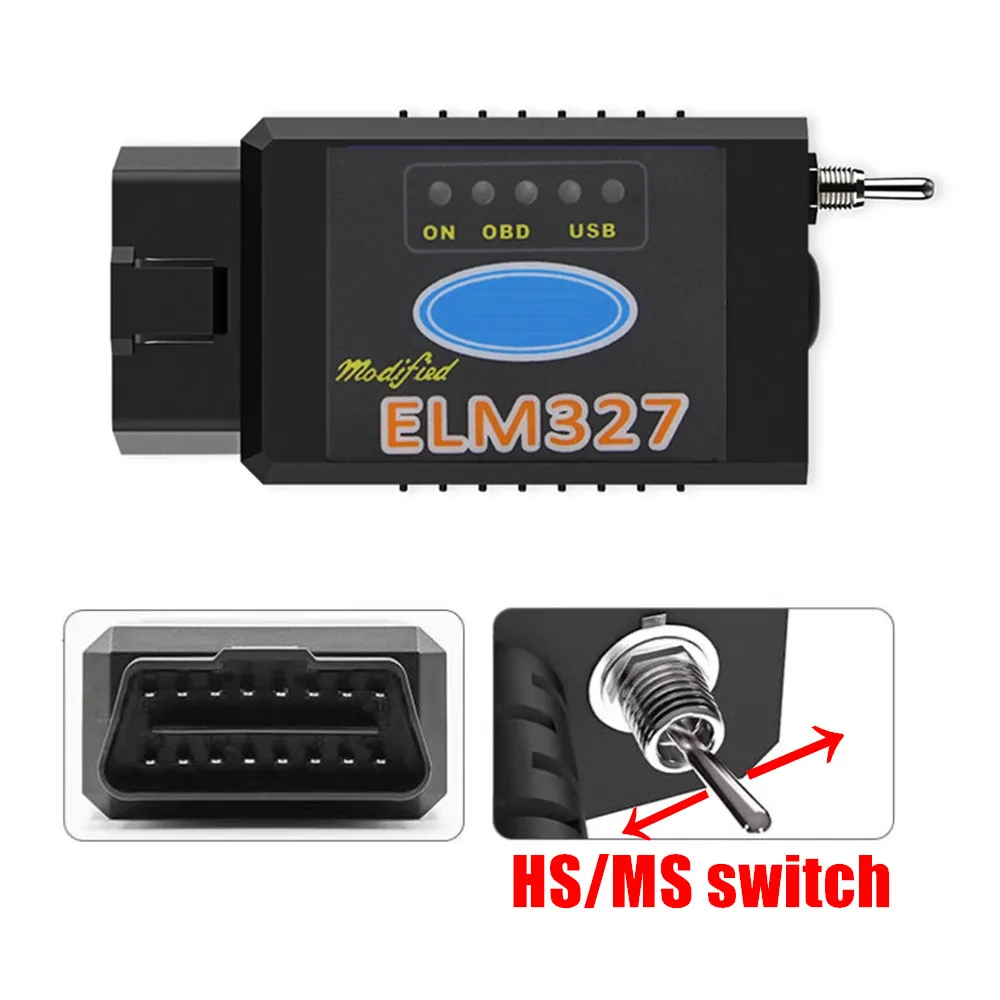 NEW Top Quality OBD2 Resource ELM327 WIFI/BT V1.5 Chip PIC18F25K80 FORSCAN for Ford Coding ELM 327 HS MS CAN B(Bluetooth/WIFI