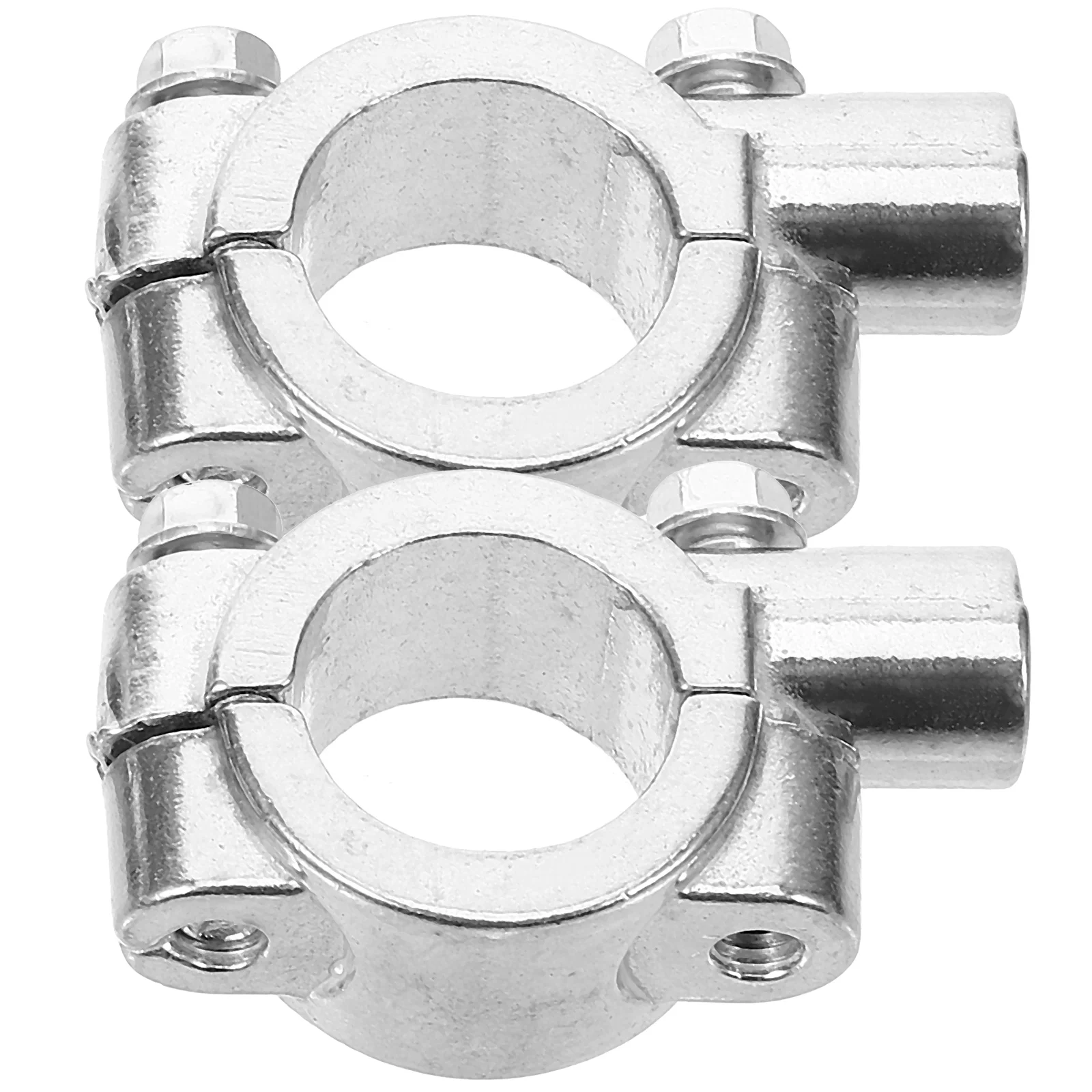 

2pcs Motorcycle Rearview Mount Durable Metal Motorbike Mirror Holder Wide Compatibility Enhanced Visibility Easy Install Mirror