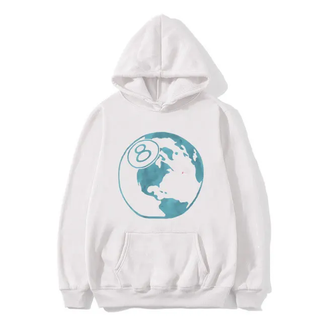 Vintage Earth 8 Ball 90s Graphic Hoodie Men Women's Fashion Oversized Sweatshirt Men's Fashion Streetwear Male Fleece Hoodies