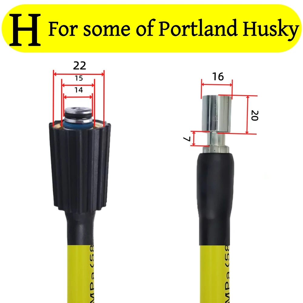 5-20 Meter Hochdruckreinigungsschlauch 5800 psi Autowäscheschlauch Wasserwäscheverlängerungsschlauch für Karcher Lavor Bosch Patriot Nilfisk Huter Portland – Detail 15