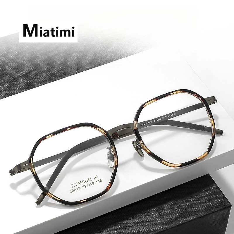 

Fashion Glasses Frame For Men women Retro Business Acetate Titanium Eyewear Square Optical Prescription Eyeglasses frames