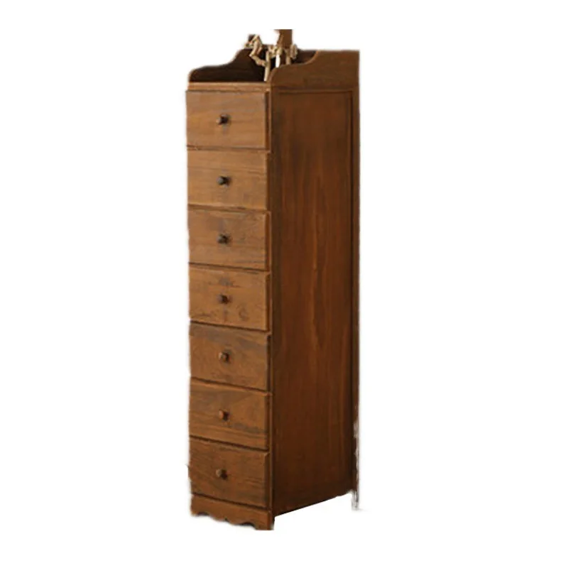 

Bedroom crevice storage cabinet retro crevice corner cabinet solid wood mini multi-function 30cm old