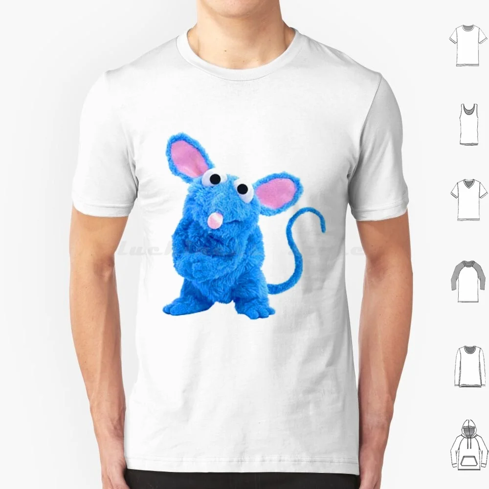 חונכה שגרה בבית כחול גדול חולצה 66 כותנה גברים נשים להדפיס חונכות הדייר הדוור עכבר דוב בבית הכחול הגדול