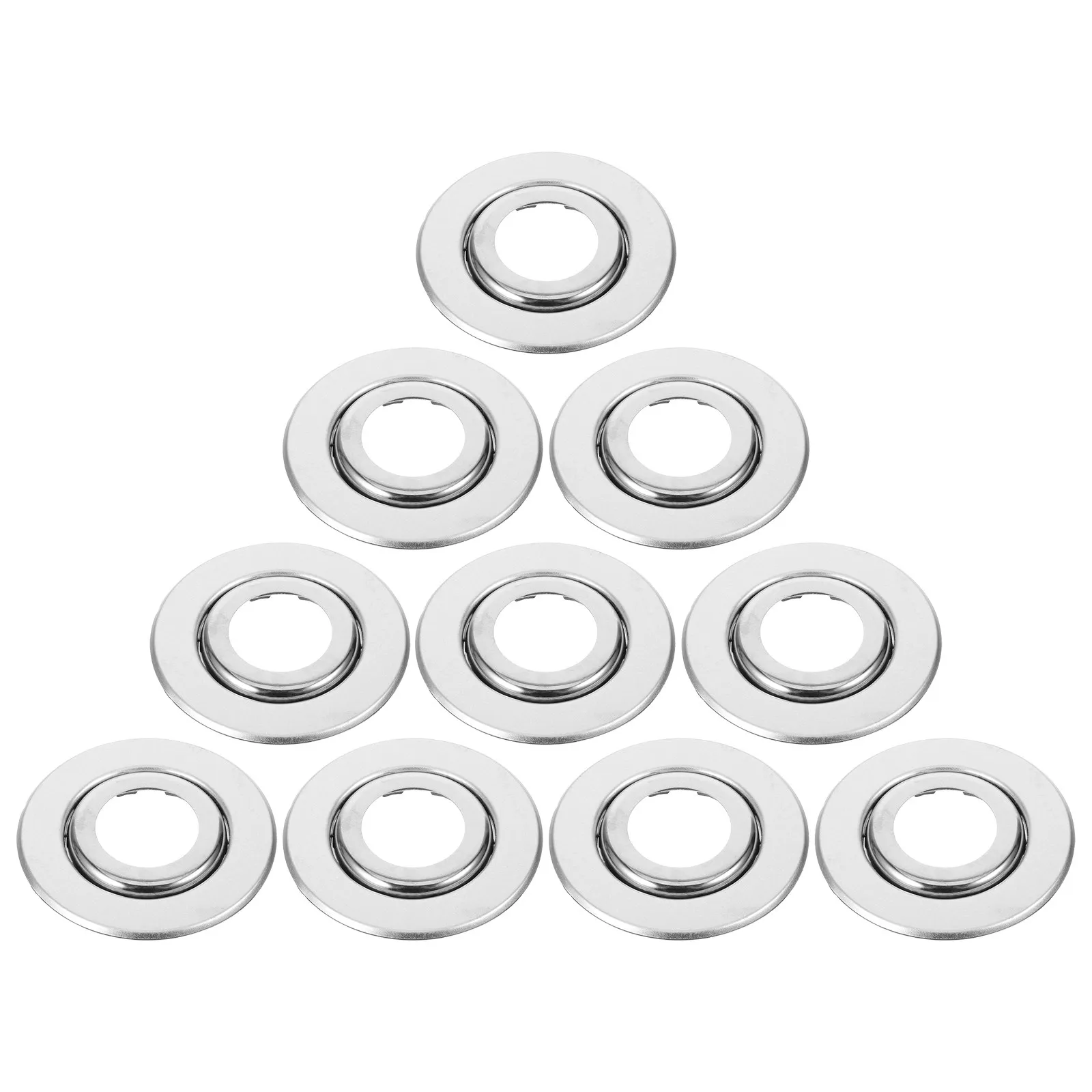 

10Pcs Fire Sprinkler Cover Plates Double Disc Design Stainless Steel Escutcheon Replacement Cover for Sprinkler Head Protection