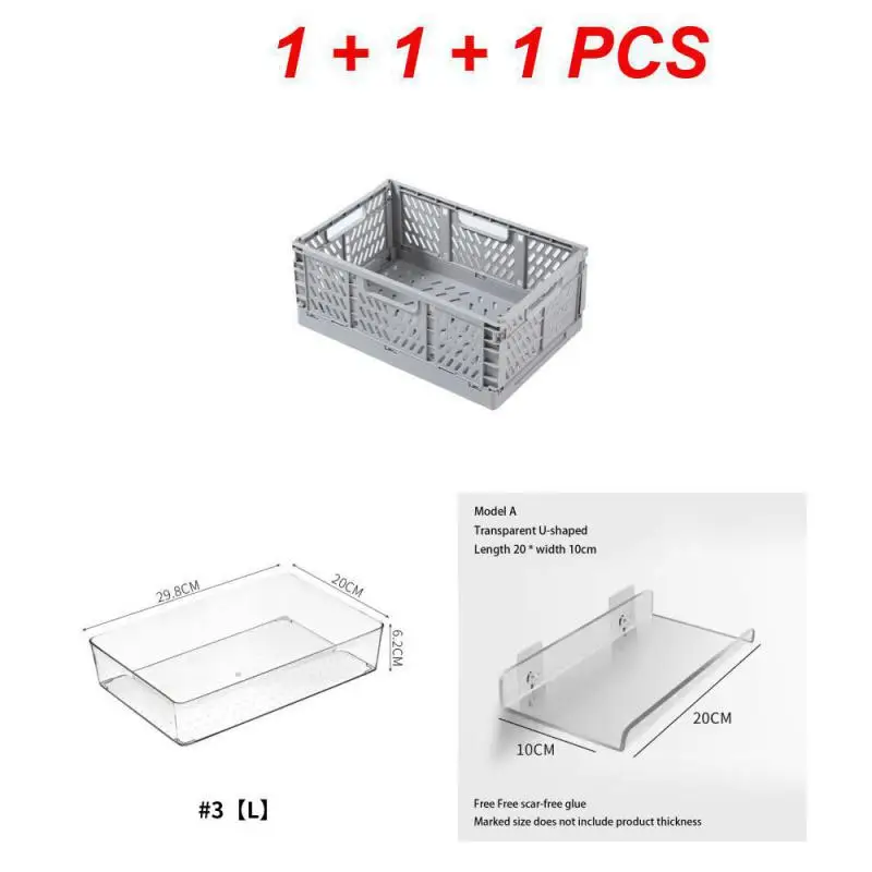 

Ящик для хранения Многофункциональный прочный пластиковый материал складной дизайн удобное настольное хранилище большая емкость косметика