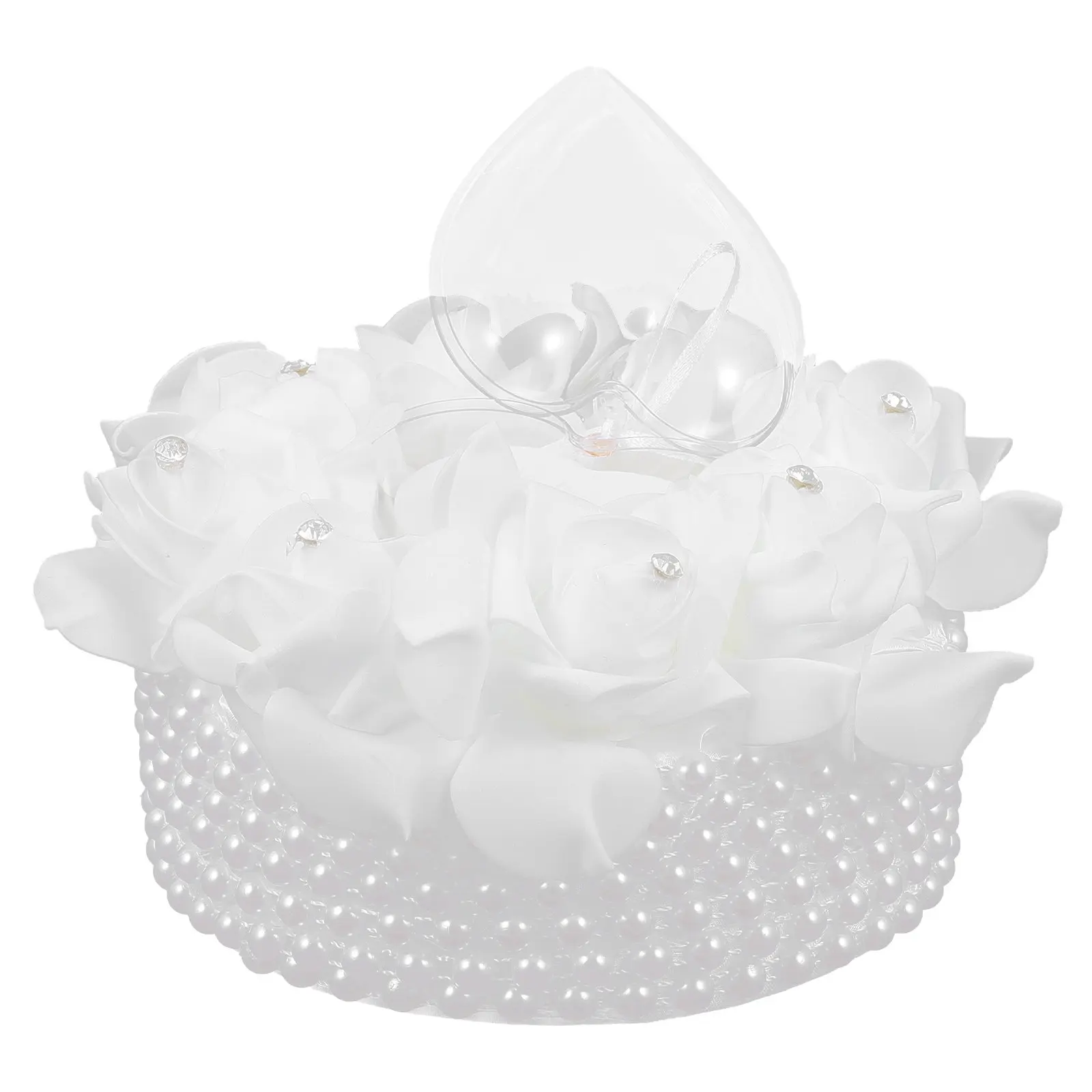 

Cake Shape Wedding Ring Box Decor Elegant Delicate Ring Pillow Case for Bridal Shower Gift Wedding Ceremony