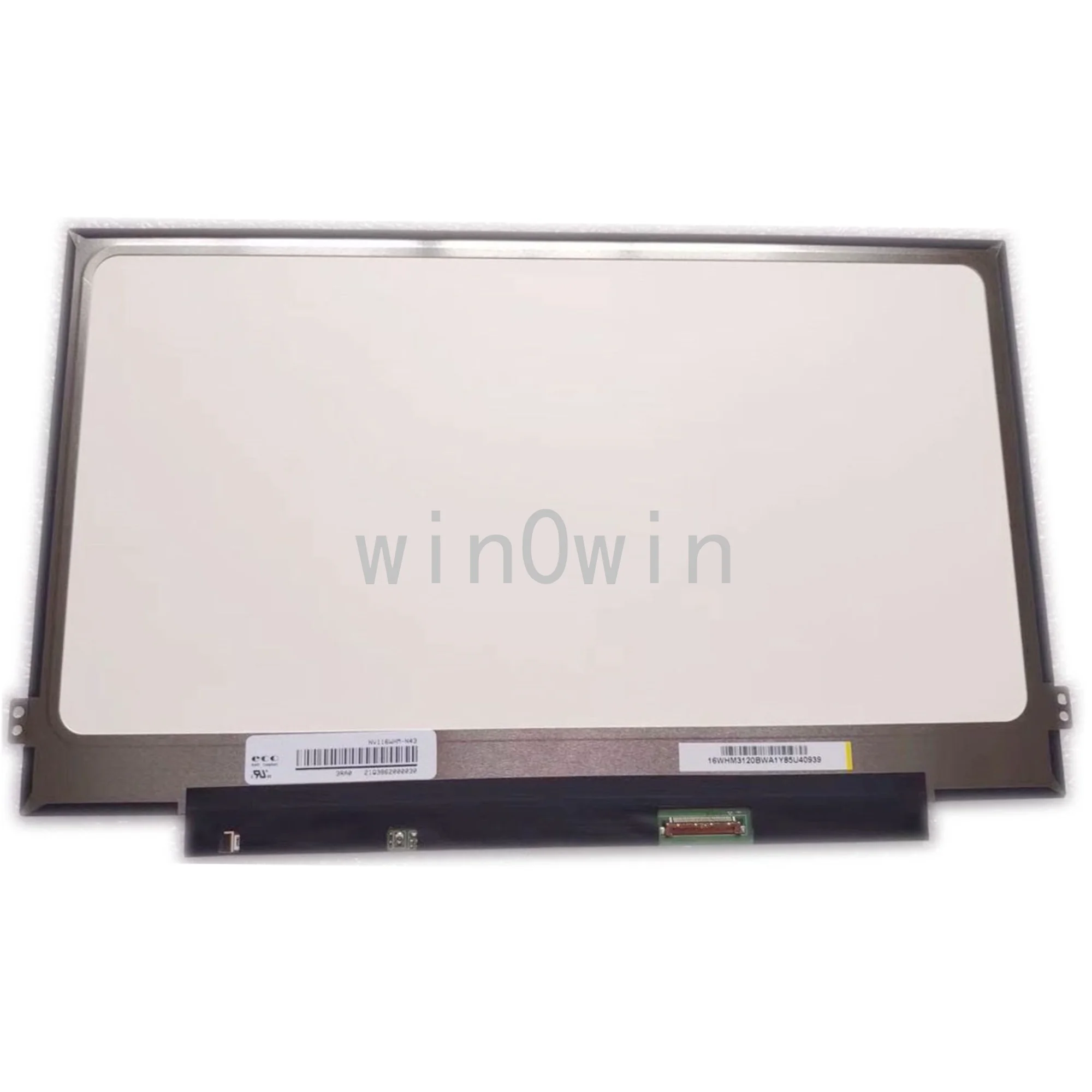 

NV116WHM-N43 11.6" IPS matrix eDP HD 1366X768 LCD screen Only Non-Touch Panel Replacement NV116WHM N43