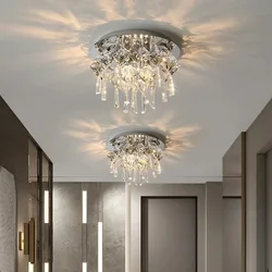 Modern K9 Crystal chandelier LED Ceiling Pendant Suspend Light For Dining Room Living Room Bedroom Hanging Lamp