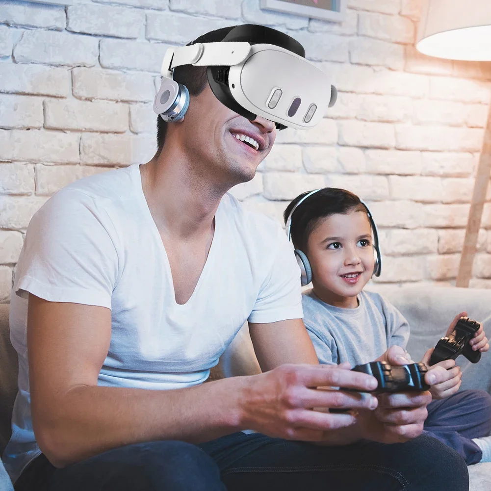 6 في 1 ترقية AMVR بو الجلود قناع الوجه غطاء ل ميتا كويست 3 واجهة الوجه الارتفاع قابل للتعديل قوس VR نظارات الملحقات