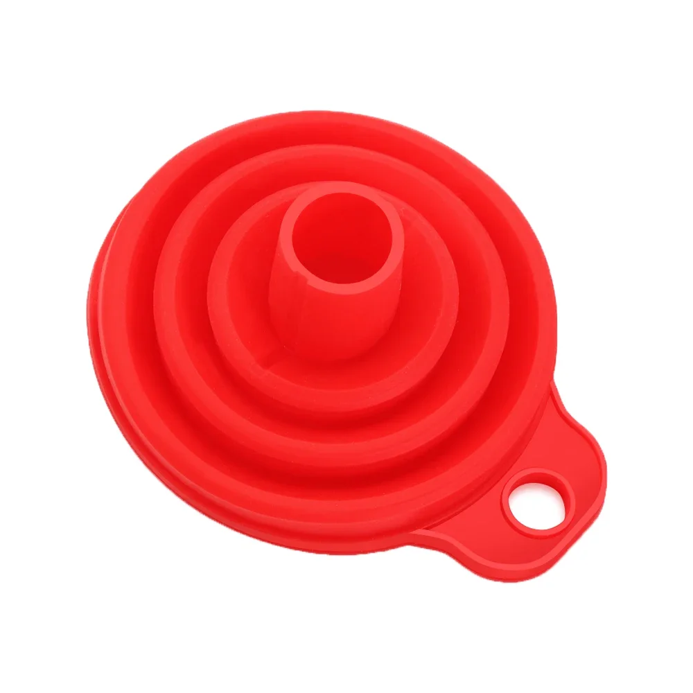 Collapsible Silicone Car Engine Funnel for Cars and Motorcycles Engine Oil Liquid Diesel Kerosene and Gasoline