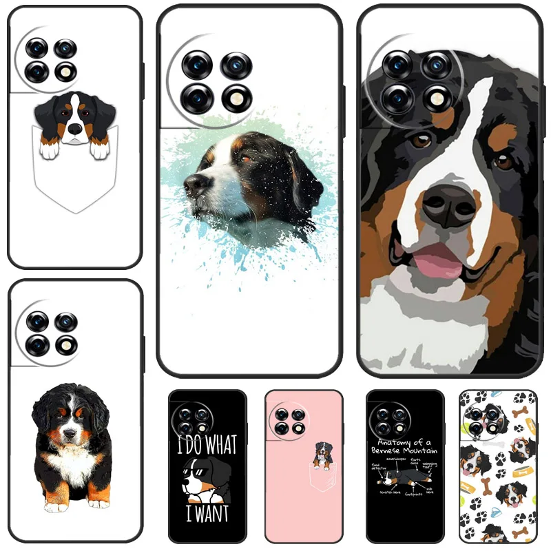 Bernese Mountain Dog Case For OnePlus 12 12R 11 9 10 Pro 8T 9R 10T 10R OnePlus Nord N10 N20 2T CE 2 3 Lite Cover