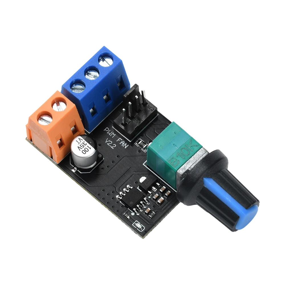 DC 12V PWM サーバーファン速度コントローラー 3 線式 4 線式モーター無段階速度コントローラーモーター速度制御スイッチドライブモジュール