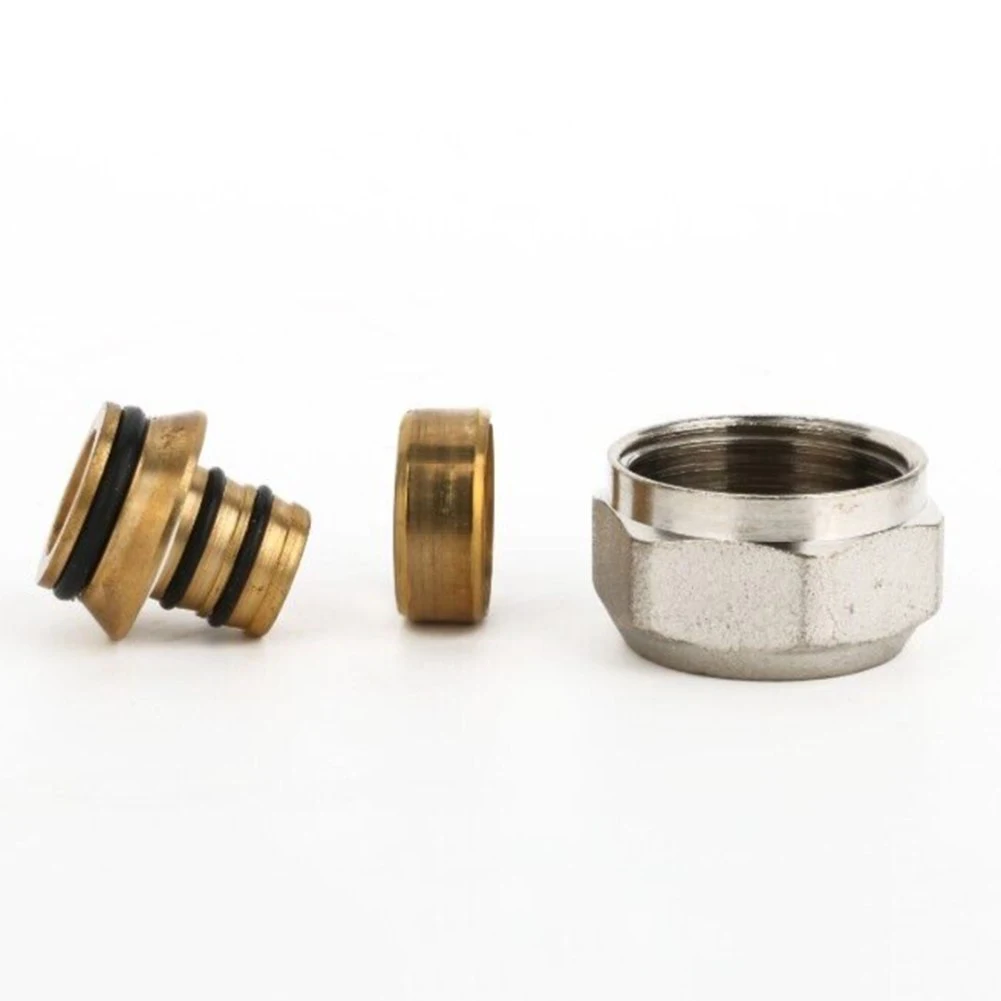120 juegos de conectores de colector de calefacción por suelo radiante confiables para tuberías de 16 mm niqueladas para una mayor longevidad