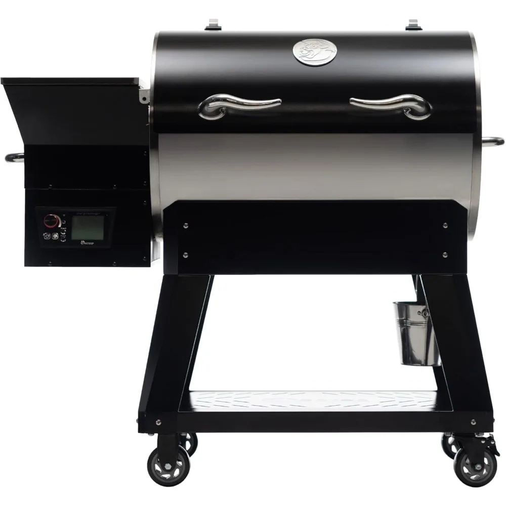 Pellet Grill - Deck Boss 590, Pellet Smoker Grill, Outdoor Grill, BBQ Grill, Electric Pellet Smoker Grill Combo, Wi-Fi-Enabled