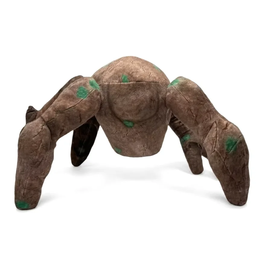 Moss Spotted Rock Shaped Four-Leg Alien Monster Plush Toy Creative Desk Ornament Novelty Mini Gift