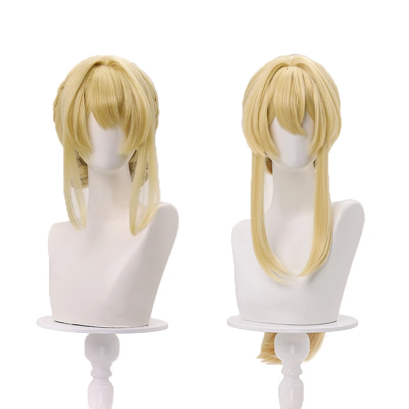 Newly Violet Evergarden Cosplay Wig for Halloween Christmas New Two styles of long and curly Heat-resistant up to 200°C Free cap