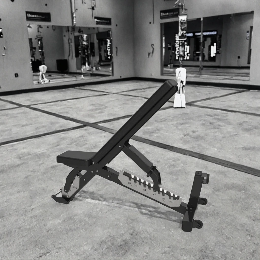 2025 كرسي اللياقة البدنية المسطح القابل للتعديل التجاري للاستخدام المنزلي، مكبس الدمبل - ثابت للتدريبات اليومية #3