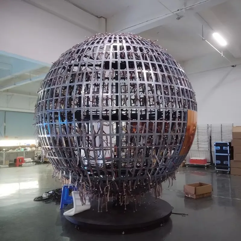 Customized Sphere LED Display P2 P3 P4 P5 0.5m 1m 2m 3m 4m 5m 6m 7m 8m 9m 10m Indoor/Outdoor Advertising Ball