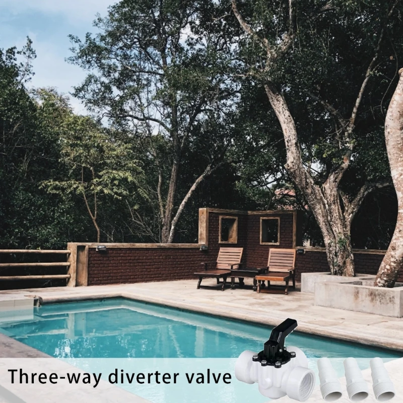 صمامات تحويل 3 اتجاهات سهلة التركيب، 3 صمامات مناسبة لخرطوم حمام السباحة