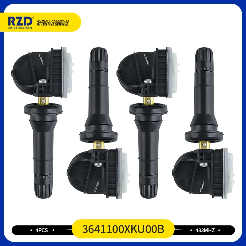 

Set of 1/2/4pcs 3641100XKU00B Black Car Tire Pressure Monitor Sensor Fit for Great Wall Wingle C30 5 6 7EV 2018-2020 433MHZ TPMS