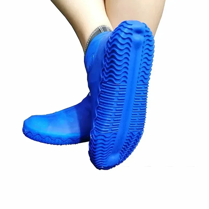 

Reusable Waterproof Non - Slip Rubber Rain Boot Covers for Outdoor Camping, 1 Pair, S / M / L Silicone Shoe Covers