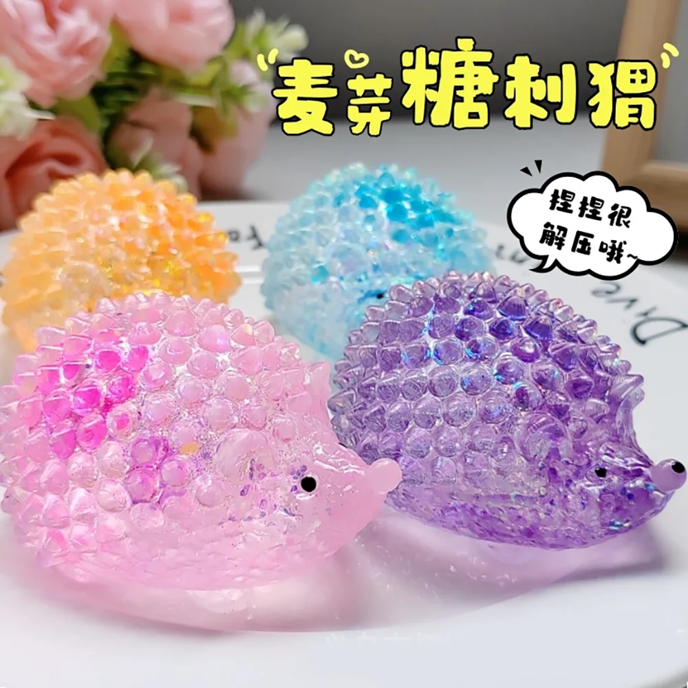 1pc Creative Maltose Little Hedgehog Soft Pinch to Relieve Daily Tension Decompression Slow Rebound Fidget Daily Children’s Toy.