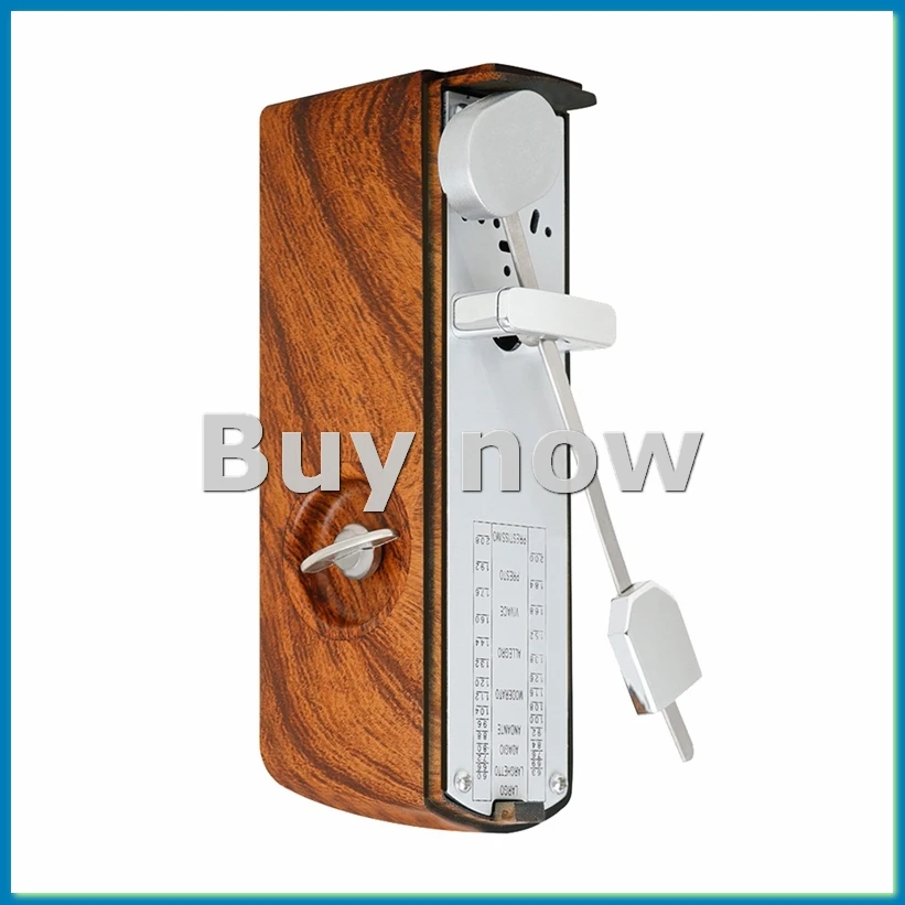 Piano Mechanical Metronome Electronic Retro Metronome for Universal Piano Guitar Violin Musical Light Wood Color-ABHG