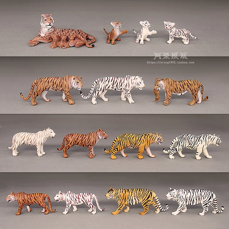 Cognitive Simulation Wildlife Models King of Forest Northeast Tiger Action Figures Miniature Ornament Accessories Creative Toys