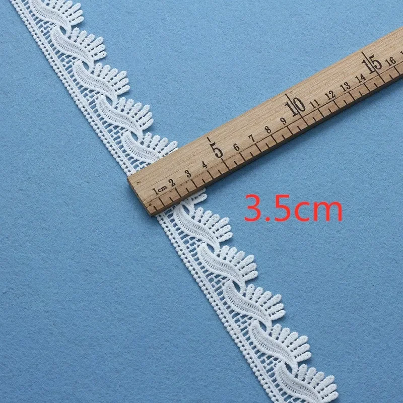 5 Yards DIY Sew Apparel Accessories White Lace Ribbon Handmade  Lace Trims Wedding Dress Scrapbook Christmas Decoration