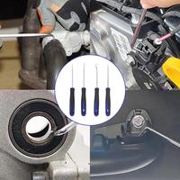 4PCS Blue 165mm Car Oil Seal Screwdriver Set Car Auto Oil Seal O-Ring Seal Gasket Pick Puller Remover Pick Hooks Car Repair Tool