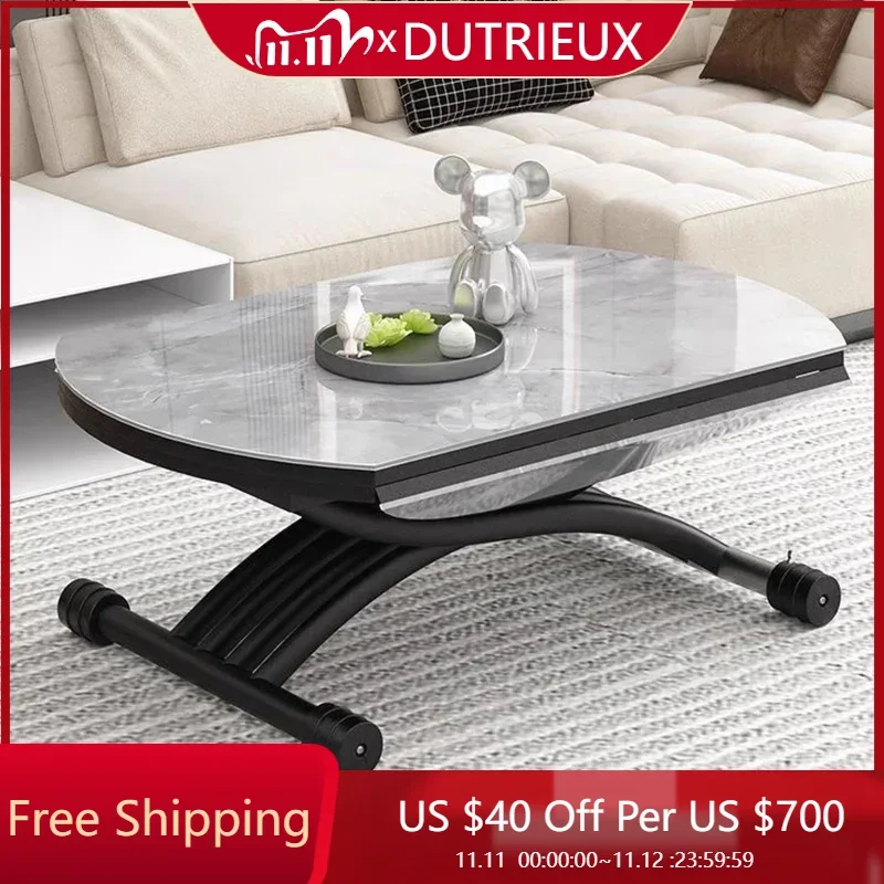 

Роскошный деревянный журнальный столик для хранения, скандинавское украшение для гостиной, регулируемый приставной столик, прозрачная мебель в китайском стиле