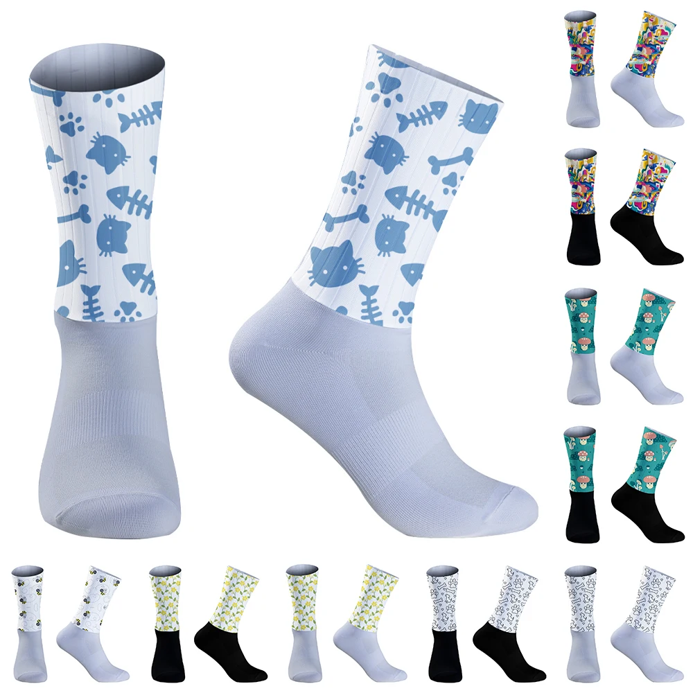 

Велосипедные носки нескользящие велосипедные носки компрессионные велосипедные спортивные носки для улицы 2024 новые носки