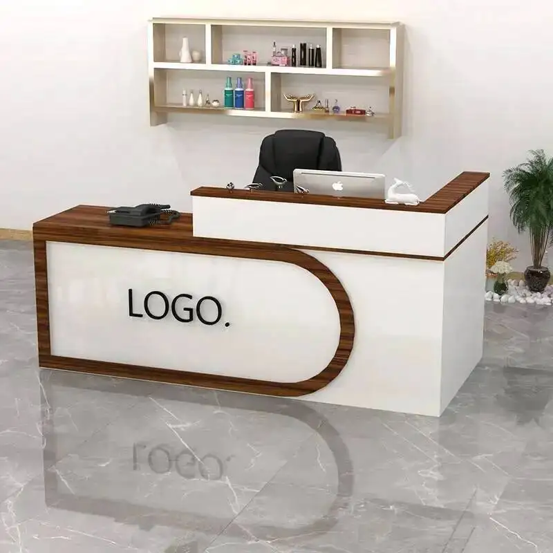 تصميم مكاتب الاستقبال الحديثة متجر بار فاخر مطعم الجمال مكاتب الاستقبال التنفيذية شركة Scrivania Lounge Furniture #3