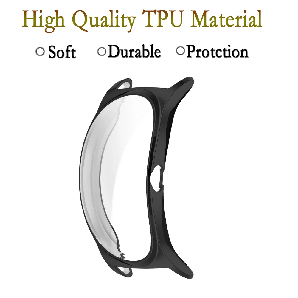 Haylouソーラーライト用時計ケース、スクリーンプロテクターシェル、柔らかく耐久性のあるTpuフルカバーアクセサリー、r001