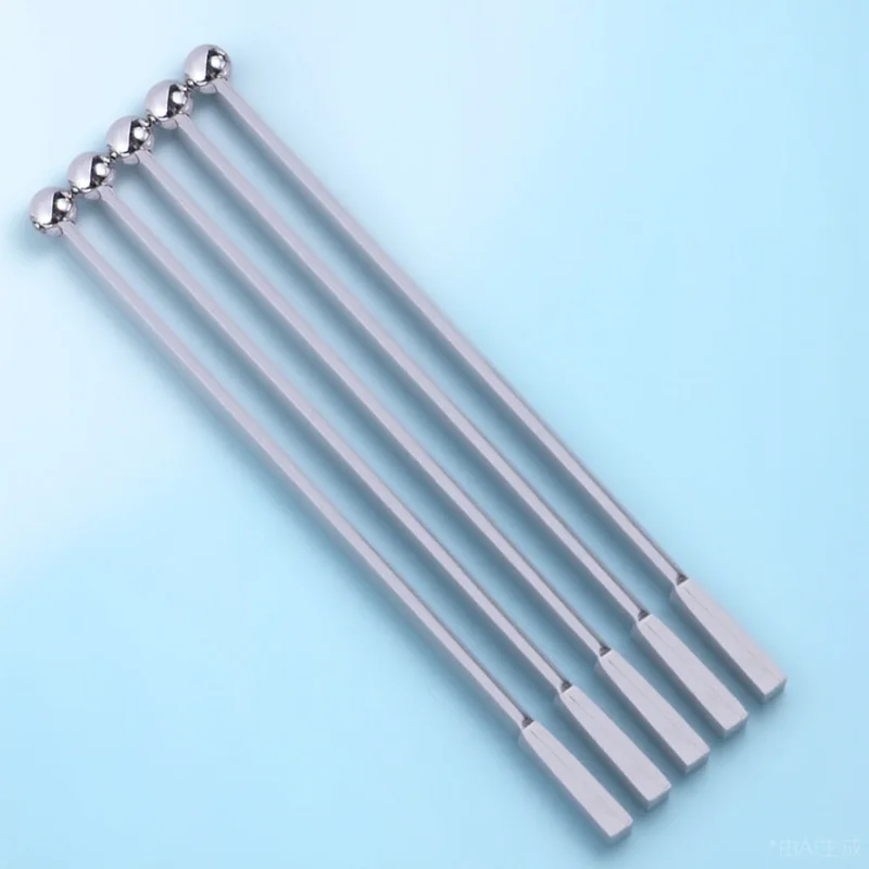 

5Pcs Stainless Steel Drink Stirrer 19cm Creative Swizzle Sticks for Cocktail Drink Coffee Bar Decoration