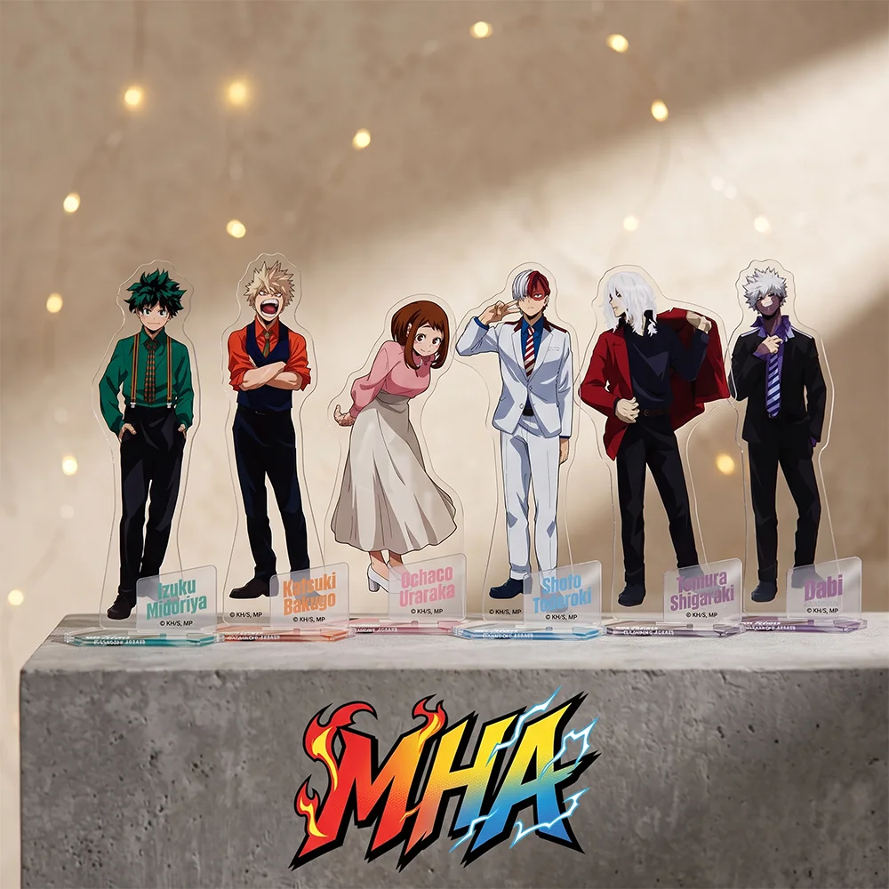 My Hero Academia Izuku Katsuki Shota DABI CAMERA 15CM Double Sided Acrylic Stand Keychain 2026 New Anime Stand Desk Display
