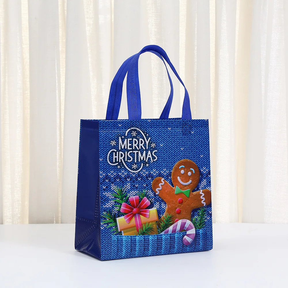 StoBag, bolsas de regalo con tema navideño de punto colorido para dulces, bolsas de diseñador, bolso festivo para fiesta de dulces, bolso de recuerdo de fiesta