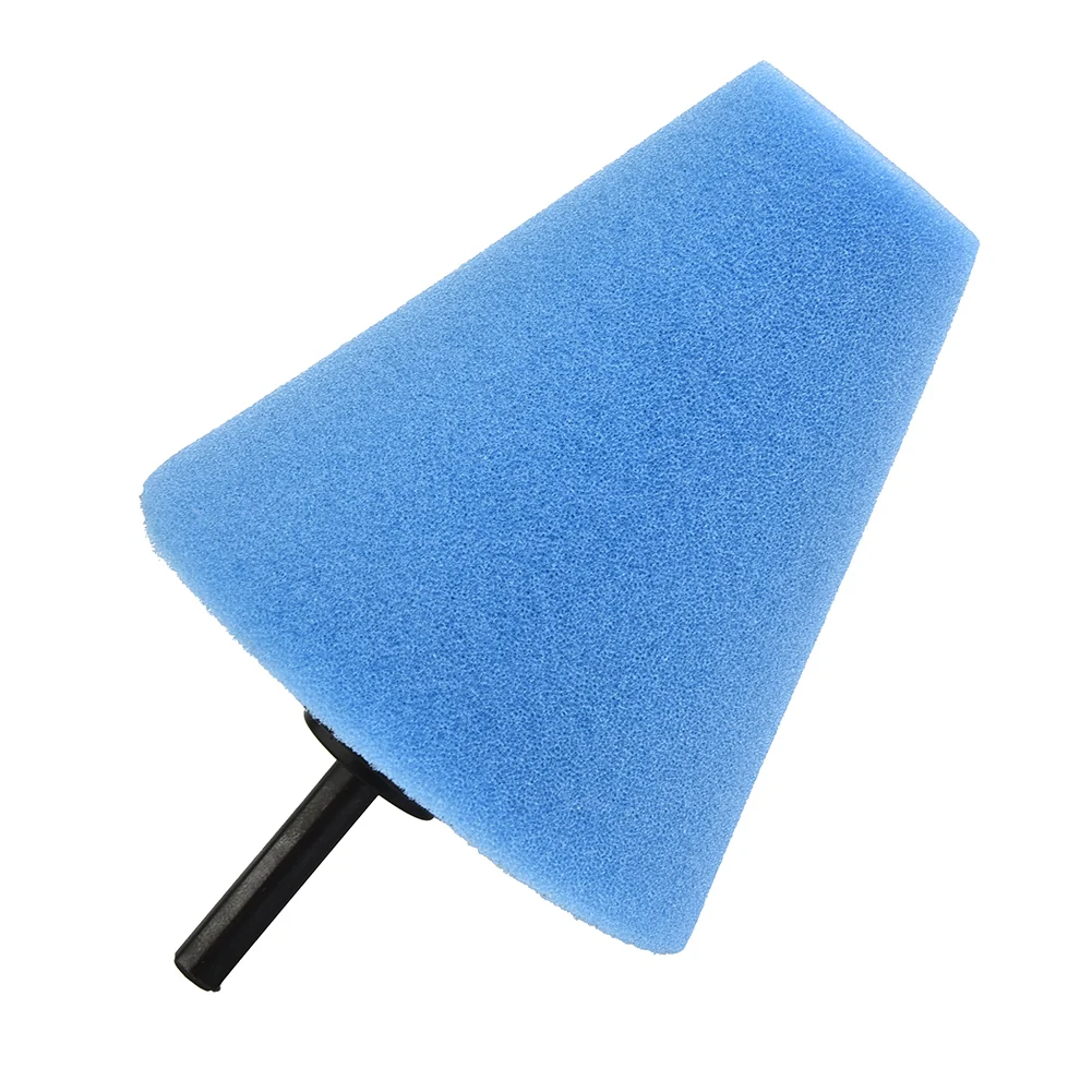 الملحقات رغوة تلميع مخروط على شكل منصات السيارات محور عجلات الأزرق مخروط تلميع على شكل أداة الإسفنج العلامة التجارية الجديدة #1