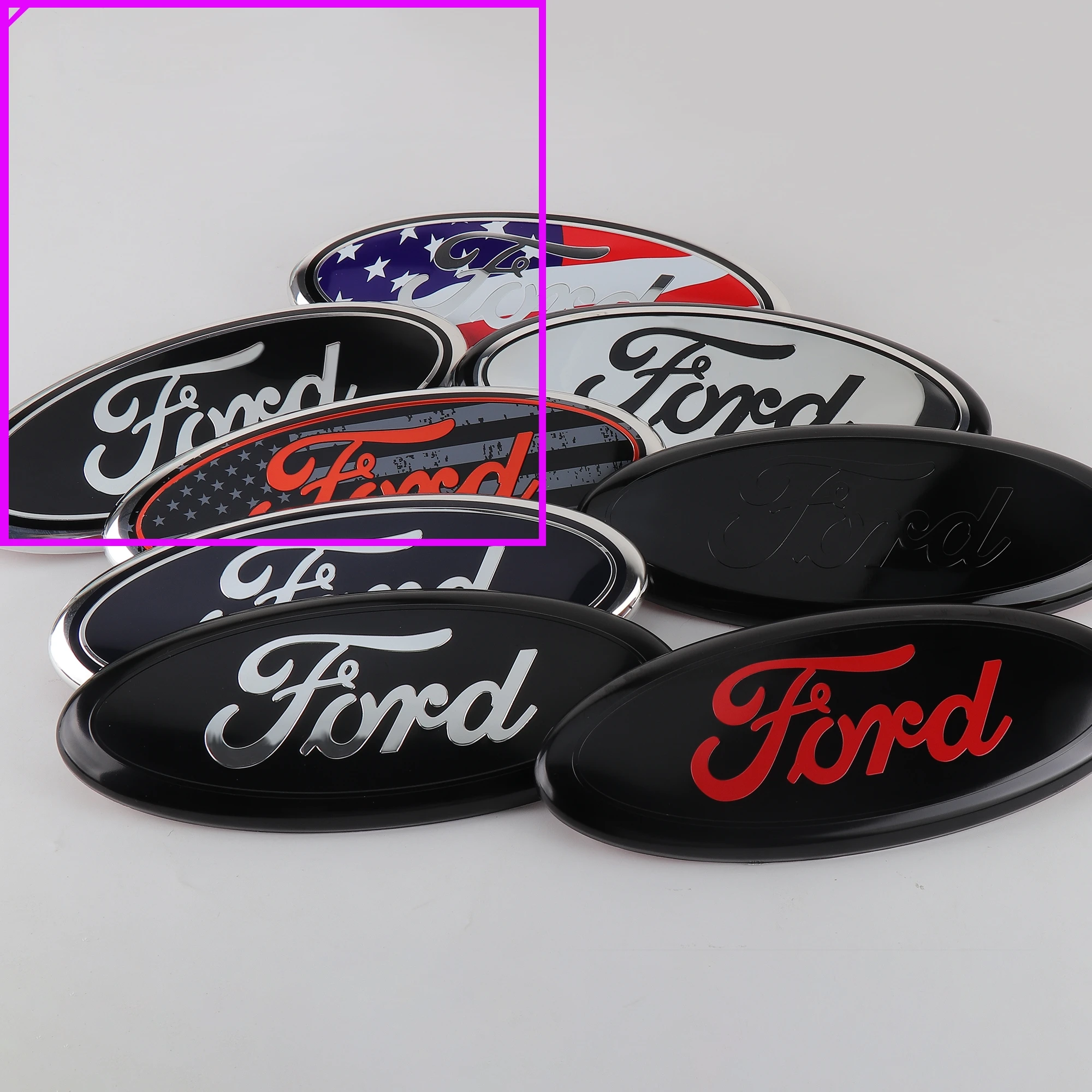 

Car Front Grille Emblem Hood Logo Badge Sticker Trunk Accessories For Ford mk7 Ranger Focus mk2 mk3 Fiesta Mondeo mk4 S-MAX Kuga
