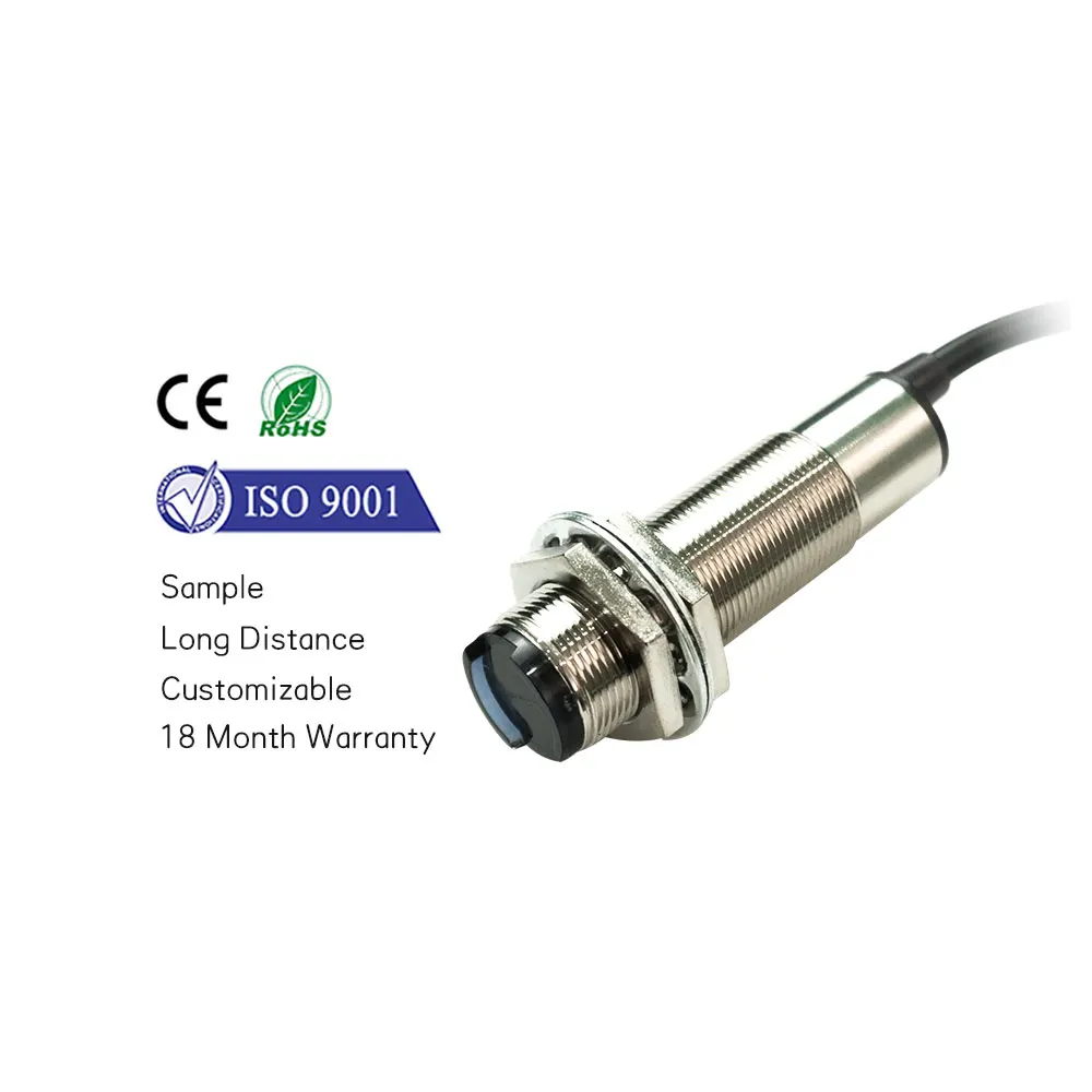 Fj18 E3FA-RN11 NPN PNP Sn 2m 36V Retro Reflexión Reflectante Sensor Fotoeléctrico Interruptor Estándar