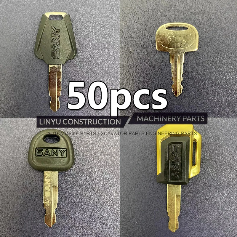 50 PC5 5any Key 60022654 5Y65 SY75 SY135 SY215 5Y55 125 235 335 465 lgnition keys cab door keys excavator Heavy Equipment key