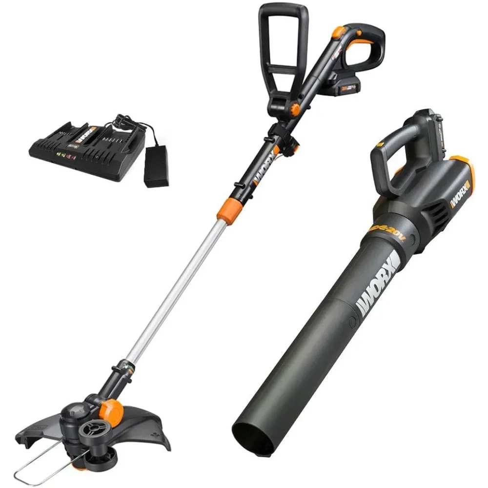 

20V GT Revolution 12" Cordless String Trimmer & Turbine Leaf Blower Power Share Combo (Batteries& Charger Included) Freight free