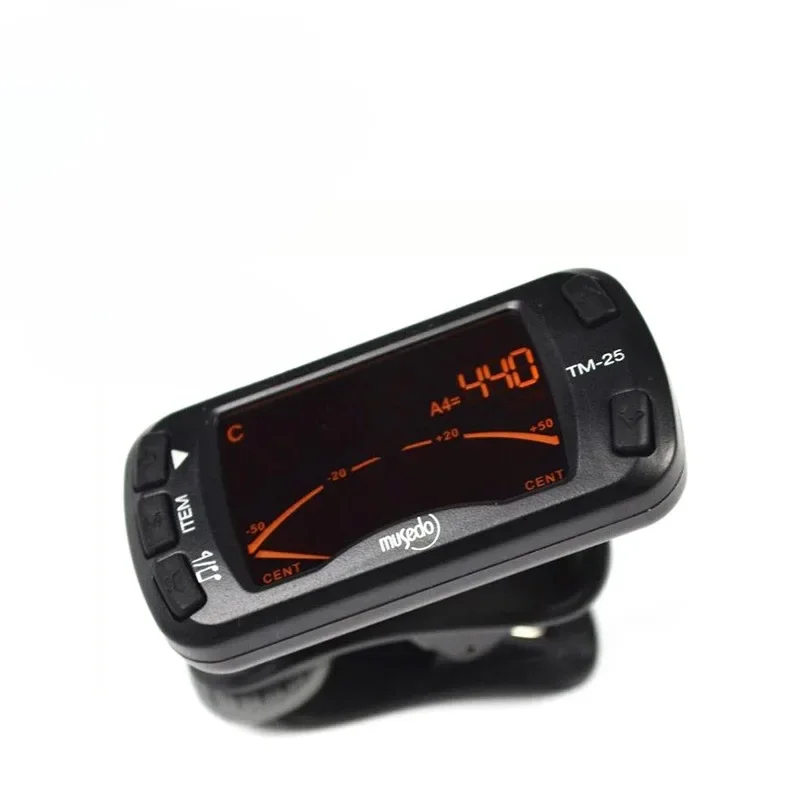 

Clip On Tuner Guitar Metronome 3 in 1 Tuner Metronome Electric Ukulele Tuner for Musical Instrument