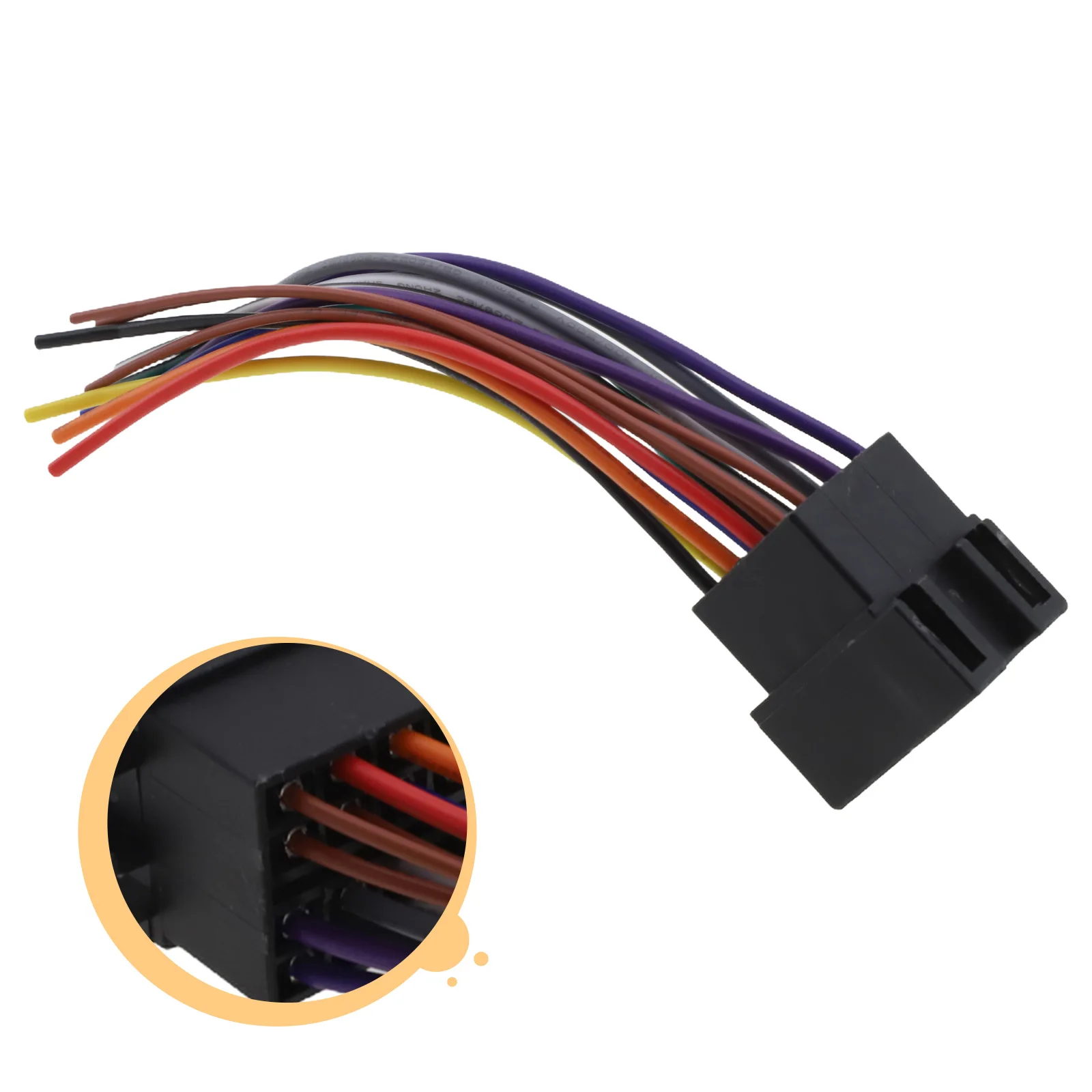 Adapter Radio Cable Harness Car Radio Easy To Use Quick Installation Suitable For Most Radios Installation Location
