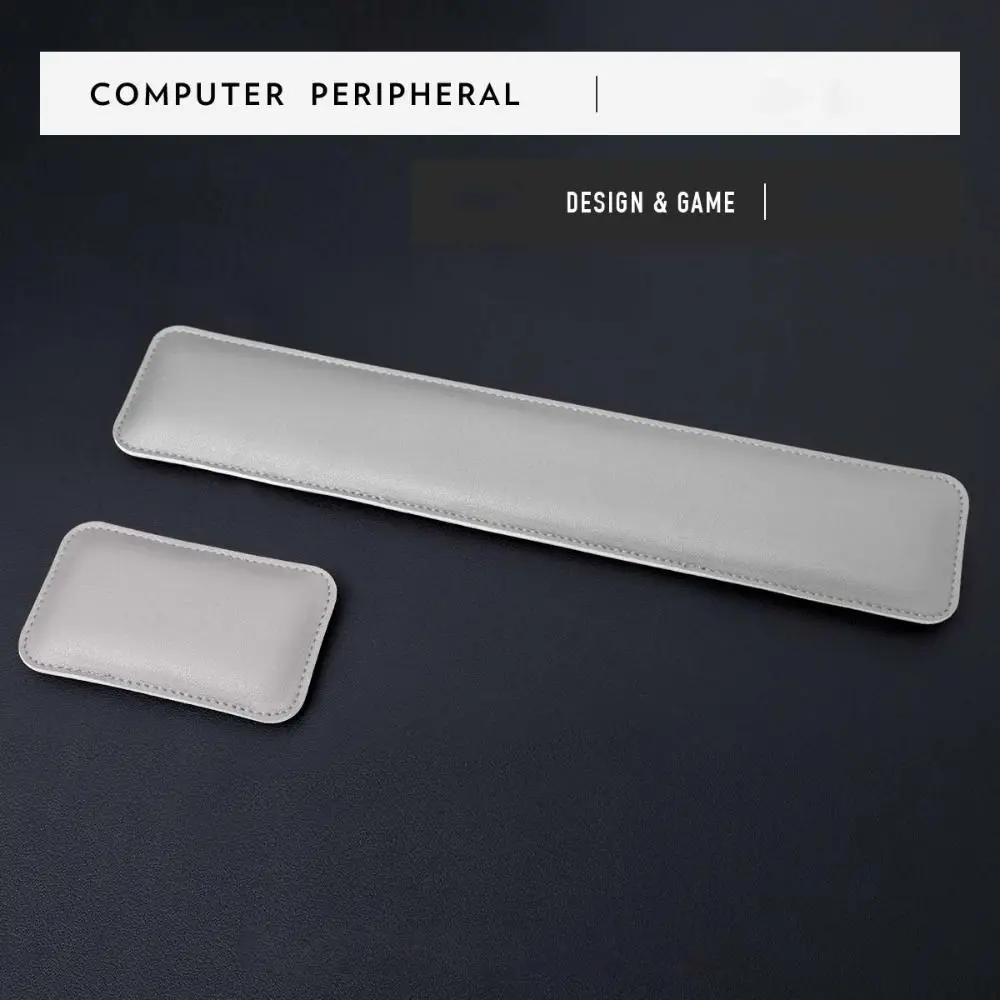 Anti-wear Portable Leather Mouse Pad Large Double-sided Keyboard Wrist Pad Leather Waterproof Computer Keyboard Desk Pad Laptop