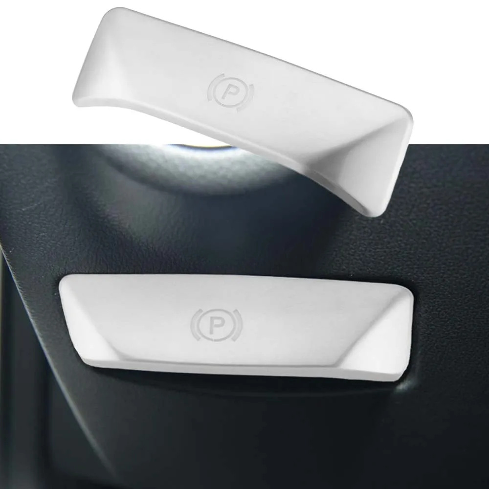 ABS سيارة P زر القدم الفرامل الإصدار التبديل الديكور ملصق الكسوة صالح لمرسيدس بنز E الفئة W212 C الفئة W204 GLK #1